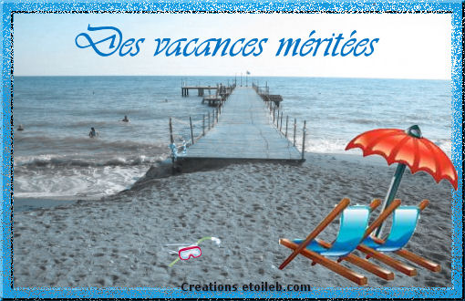 Bonnes vacances